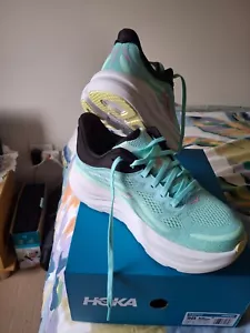 BRAND NEW Hoka Bondi 9 Womens Runners (B Standard) (Blue Spark/Mint Fluorite) - Picture 1 of 6