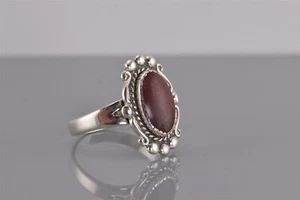 Bell Trading Sterling Silver Brown Jasper Swirled Coil Band Ring 925 Sz: 7 - Picture 1 of 8