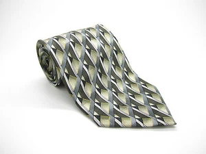 Corbata de patrón geométrico de seda multicolor FACETS - Imagen 1 de 2