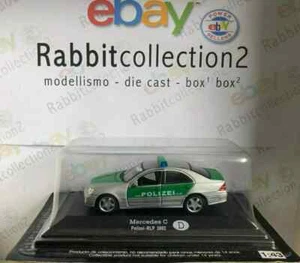 Die Cast " Mercedes C Polizei Rlp 2002 (D) " Volkspolizei Der Welt 1/43 - Imagen 1 de 2