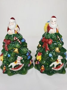 Neu im Karton Spode Christmas Tree 4,75" Salz- und Pfefferstreuer 2007 handbemalt  - Bild 1 von 11