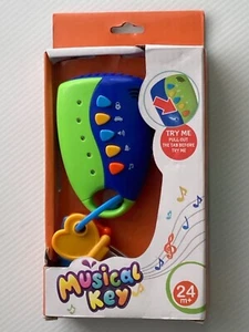 Baby/Kinder Spiel Fernbedienung Spielzeug Musik Auto Schlüssel Bunt Blitz Schlüsselanhänger Lernen - Bild 1 von 8