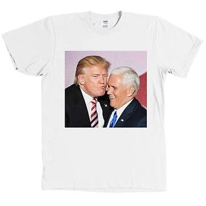 Camisa de beso de Donald Trump y Mike Pence divertida 2020 del presidente - NUEVA - Imagen 1 de 1