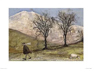 Camminando con Mansfield STAMPA ARTISTICA di Sam Toft Immagine Dimensioni 11 3/4" x 8 1/4" - Foto 1 di 1
