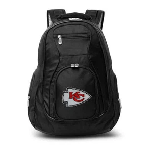Chiefs Backpack| Kansas City Chiefs Laptop Backpack- Black - Picture 1 of 3