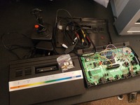 2x Failed AV Mod Atari 2600 Jr PAL Console JR & Joystick + Free AV mod - READ DS