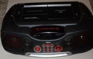 Aiwa CSD-FD88 CD-R/RW AM/FM Stereo Radio Cassette Tape player Recorder Boombox - Picture 1 of 10
