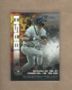 2020 Stadium Club - Bash & Burn - #BAB-4 - Christian Yelich - Milwaukee Brewers - Picture 1 of 2