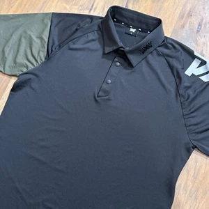 PXG Polo Shirt Mens XL Black Parsons Extreme Golf Slim Fit Performance Stretch - Picture 1 of 12