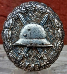 Verwundetenabzeichen mattweiss silber 1914 Orden Eisernes Kreuz Ehrenzeichen Top - Imagen 1 de 2