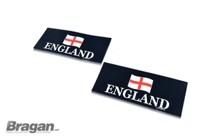 Guardabarros delanteros de goma UV con logotipo estampado de INGLATERRA 2 piezas guardabarros guardabarros 60x25 cm - Imagen 1 de 3
