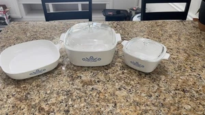 Vintage 5pc Lot Corningware Blue Cornflower - Picture 1 of 12