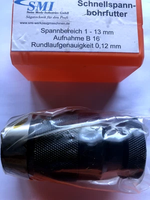 Schnellspann-Bohrfutter Spannbereich 1-13mm Aufnahme B16 Bohrfutter Drehmaschine - Bild 1 von 2