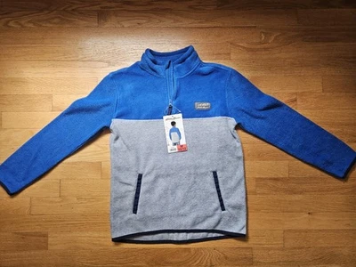 Eddie Bauer Quarter Zip Fleece Pullover Boy’s Medium 10-12  Blue & Gray - Image 1 of 4