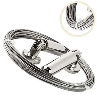  1 Set Vergella per tende in acciaio inossidabile per arazzo Immagine decorativa - Immagine 1 di 4