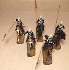 ZULU WAR - BRITISH 17th LANCERS CAVALRY: 5 PAINTED FIGURES (54mm - 60mm) X FORCE