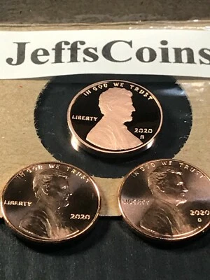 2020 PDS US MINT Set Lincoln Union Shield 2 UNCIRCULATED & S PROOF Penny P D S 3 - Image 1 of 4