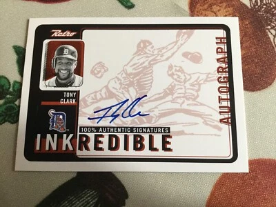 Tarjeta de béisbol autografiada por Tony Clark Upper Deck 1999 Detroit Tigers Foto 1 de 2