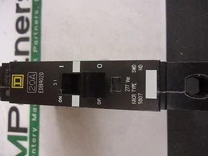 Neu, Square D, EDB14020, thermischer magnetischer Leitungsschutzschalter 277V 20A - Bild 1 von 3