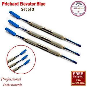 Elevadores de periostio Prichard quirúrgicos de injerto dental herramientas de cirugía de implantes azules - Imagen 1 de 5