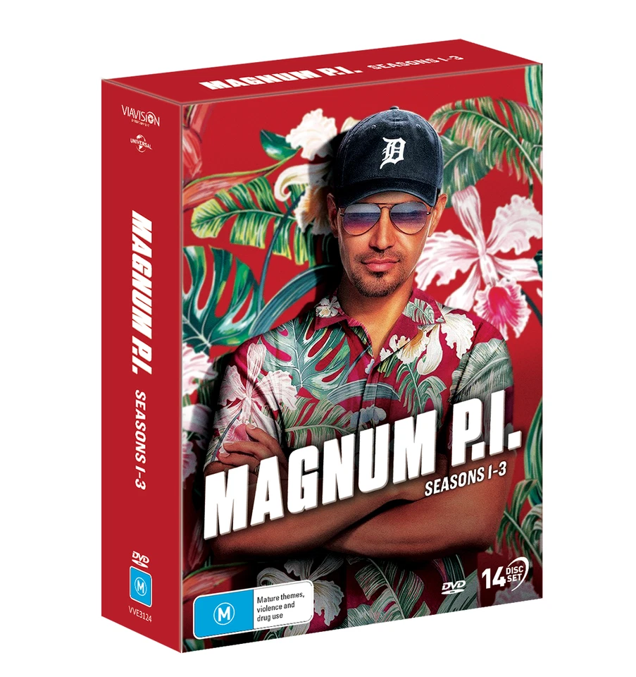 Magnum P.I. Seasons 1-3 DVD Boxset (2022, 14 Discs) Jay Hernandez Series 1, 2, 3 - image 1 of 1
