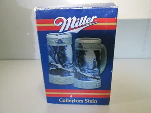 MILLER BREWING COLLECTION "WINTER WATCH"BALD EAGLE STEIN #6141 ORIGINAL BOX - Picture 1 of 9