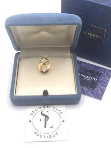 Mikimoto 18k Yellow Gold Pearl & Diamond Tree Brooch - Picture 1 of 8