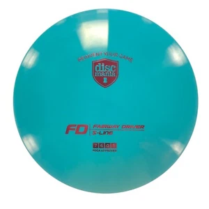 DISC GOLF DISCMANIA S-LINE FD STABLE FAIRWAY DRIVER 174g TEAL w/ PINK FOIL - Picture 1 of 1
