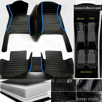 For Volkswagen Arteon Beetle CC Eos Golf City Custom Car Floor Mats Auto Liners - Image 1 of 4