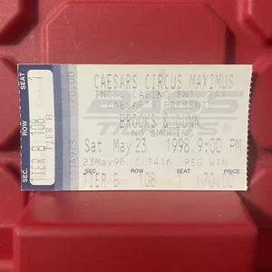 Brooks And Dunn Caesars Circus Maximus Konzertkarte Stub Vintage 23. Mai 1998 - Bild 1 von 2