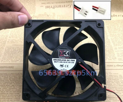 PY-1225L12S 12V 0.18A 12025 12CM 120x120x25mm 2-Pin Cooling Fan BRUSHLESS DC FAN - Image 1 of 2
