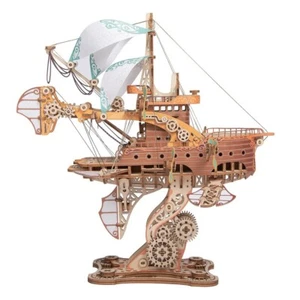 DIY 3D Wooden Puzzle Fantastic Spaceship Assembly Model Kits Toys For Children K - Picture 1 of 6