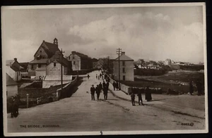 BUNDORAN Die Brücke, Vintage Echtfoto Postkarte, IRLAND, Donegal - Bild 1 von 1