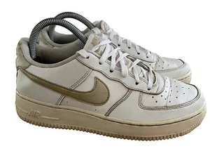 Nike Air Force 1 AF1 Low ‘07 White Gold Trainers Womens Girls Shoes -SIZE UK 5.5 - Picture 1 of 9