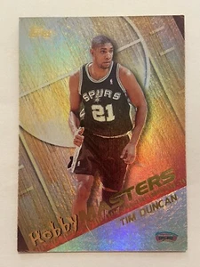 Tarjeta insertada Tim Duncan 2000-01 Topps Hobby Masters #HM3 San Antonio Spurs A - Imagen 1 de 2