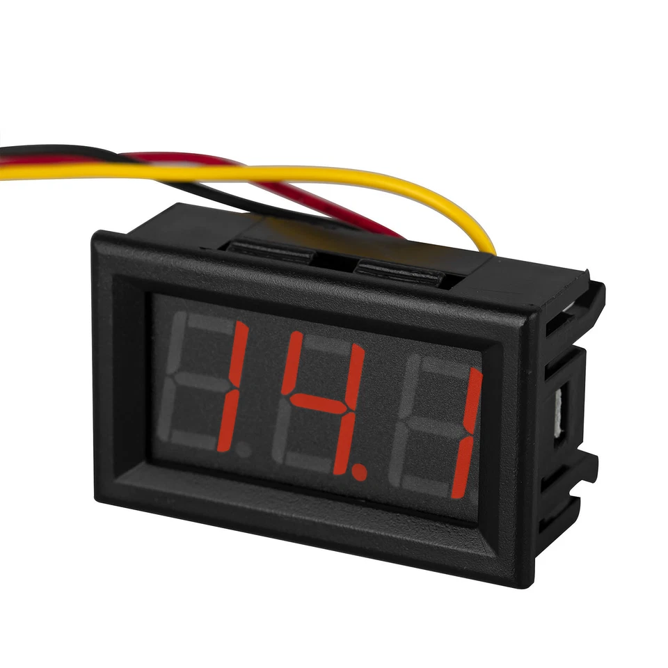 DC Volt Meter 3-digit 0.56" Display Panel Reader Red LED 2.5-40V Input 3 Wire - Image 1 of 4