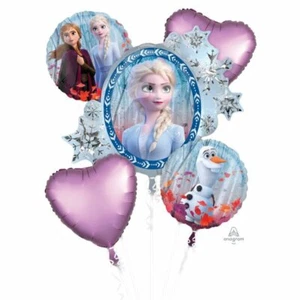 Frozen 2 Bouquet of Balloons 5 Large Balloons in Total - Picture 1 of 1