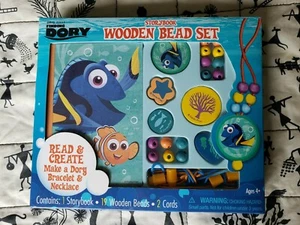 Finding Dory Storybook Wooden Bead Set, Brand New, 1 Storybook, 19 beads, 2 cord - Picture 1 of 5