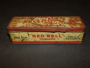 ANTIKE EDWARDS RINGER & CO ROTE BELL TABAKDOSE - Bild 1 von 6