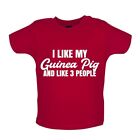 I Like My Guinea Pig And 3 People - Baby T-Shirt / Babygrow - Guineas Pet Pets