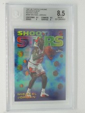 1997 Topps Chrome Season's Best Refractor Michael Jordan #SB6 BGS 8.5 NM-MINT+
