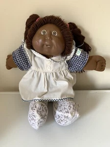 CPK 1982 Black Cabbage Patch Girl Doll With Pig Tails Appalachian Art Works - Picture 1 of 19