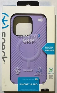NEW Speck Presidio2 Grip MagSafe Case for iPhone 14 Pro (6.1") Purple - Picture 1 of 5