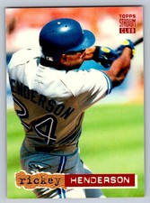1994 Stadium Club #107 Rickey Henderson Golden Rainbow NM-MT Baseball Card