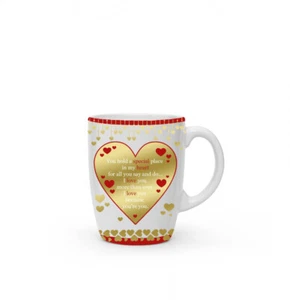 New boxed I Love You present gift fine china mug coffee cup Free P+P - Picture 1 of 3