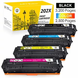 4 toner CF500A 202A ad alta resa per HP Color LaserJet Pro M281fdw M254dw 202X - Foto 1 di 6