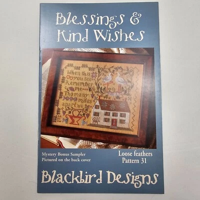 Blackbird Designs Blessings & Kind Wishes Loose Feathers 31 Pattern Chart - Image 1 of 4