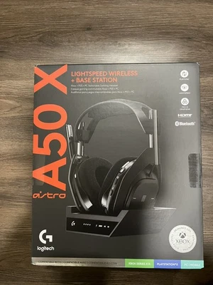 Logitech Astro A50 X Lightspeed Wireless Gaming Headset Base Station PC PS5 Xbox - Image 1 of 3