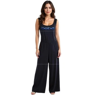 Mono Bebe para mujer talla XL negro con tiras elástico tejido logotipo cintura elástica Y2K Foto 1 de 4