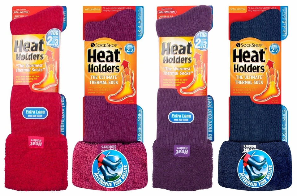 Soportes térmicos - Calcetines térmicos para señora hasta la rodilla invierno Wellington para mujer Foto 1 de 4